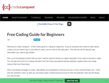 Tablet Screenshot of codeconquest.com